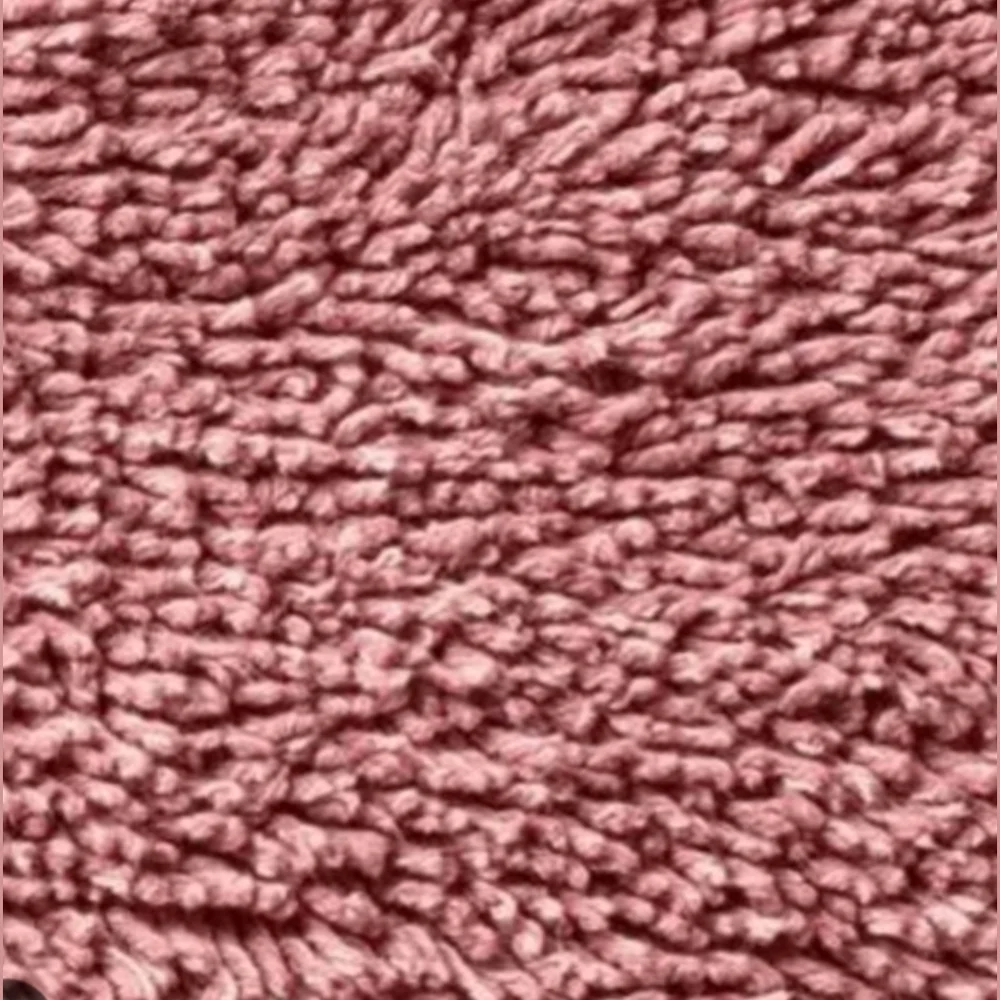 Casaluna NWT Melange Luxe Cotton Contrast Two-Toned Looped Bath Rug In Rose